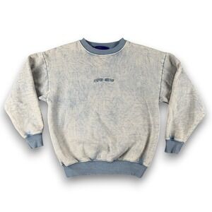 FA World Entertainment F*cking Awesome Sweatshirt Men XS Blue Acid Wash Crewneck